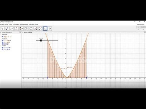 tutorial geogebra aproximación área bajo la curva YouTube