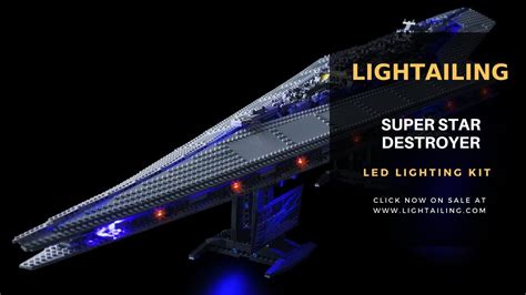 Lego Star Wars Super Star Destroyer 10221 Led Light Kit Lightailing Youtube