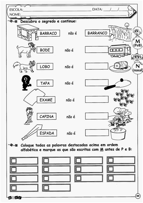 M Antes De P E B Atividades Ba De Atividades L Ngua Portuguesa