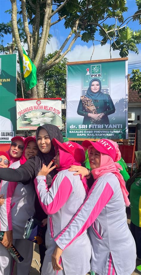 Bacaleg Pkb Dapil Banyuasin Dr Sri Fitri Yanti Gelar Senam Sehat