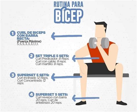 Hoy Les Traigo Una Rutina Para Trabajar Los Biceps Espero Que Les