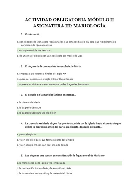 ACTIVIDAD OBLIGATORIA MODULO III ASIGNATURA 1 ECLESIOLOGIA Pdf