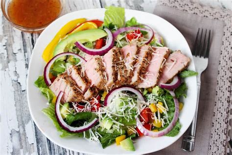 Tuna Steak Salad Recipe | Just A Pinch Recipes