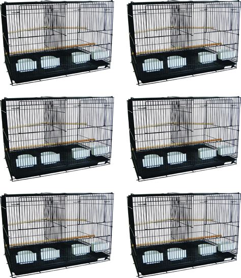 Yml Lot Of Small Breeding Cages With Divider Black Amazon Ca Pet