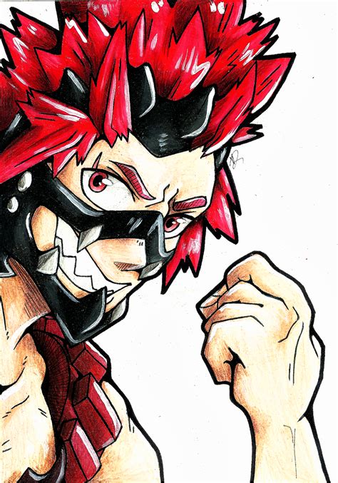 Here's some Kirishima fan art I finished earlier today : r ...