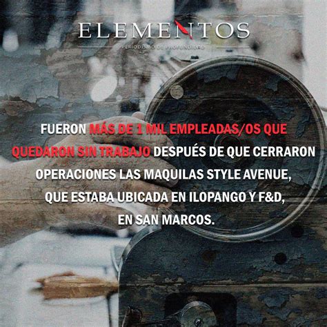 Revista Elementos On Twitter En Un A O M S De Mil Trabajadoras Es