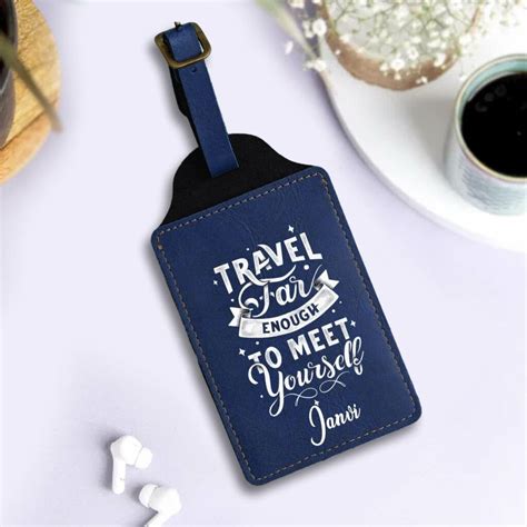 travel quote printed luggage tags personalised luggage tags homafy