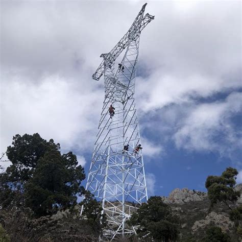 Hot Dip Galvanized Angle Iron 10 500kV Overhead Transmission Line
