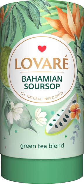 Чай зелений листовий Lovare Багамський саусеп з шматочками фруктів та ...