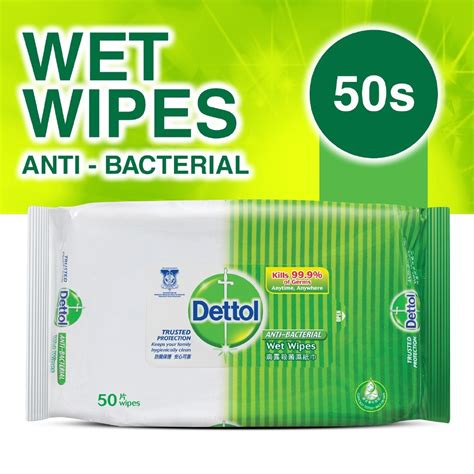 Ready Stock Dettol Antibacterial Wet Wipes Wet Tissue Kills Of