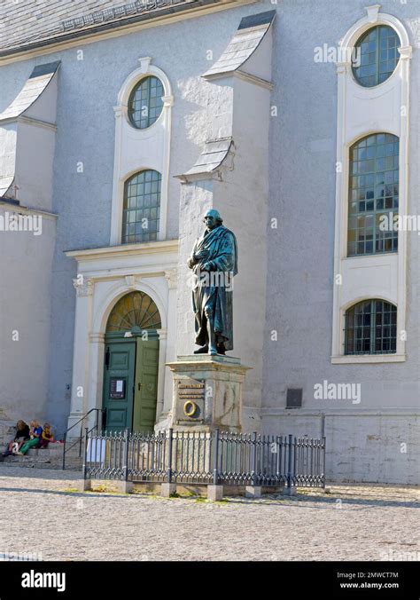 Monument To Johann Gottfried Herder In Front Of The Town