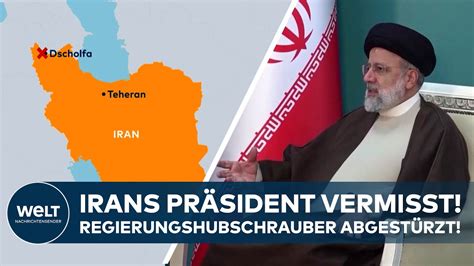 IRAN Hubschrauber von Präsident Raisi abgestürzt Rettungsteams haben