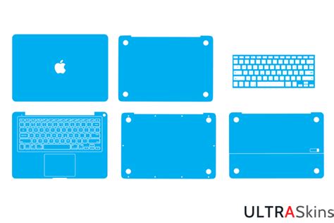 MacBook Pro 13-inch 2008 Skin Template Vector - ULTRASkins.Net
