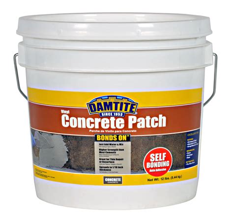 Damtite Bonds On Vinyl Concrete Patch 12 Lb Walmart