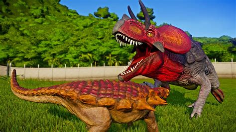 Ultimasaurus Hunts Edmontonia Jurassic World Evolution Youtube