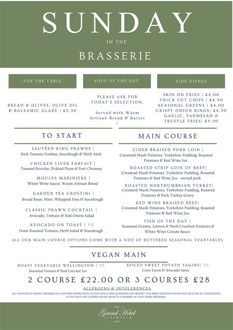 The Brasserie Fine Dining The Grand Hotel Grand Hotel Tynemouth