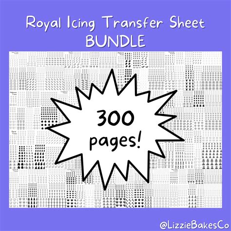 Ultimate Royal Icing Transfer Sheet Bundle Set Of Etsy