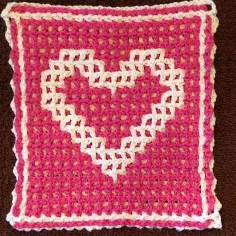 20 Free Crochet Heart Square Patterns • Raffamusadesigns