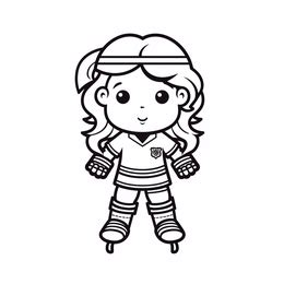 Printable Ice Hockey Coloring Page - Coloring Page