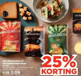 Alle Maaslander Of Old Amsterdam Kaas Aanbieding Bij PLUS