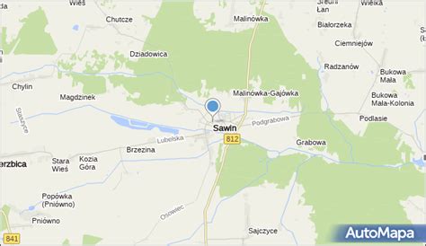 Mapa Sawin, Sawin na mapie Targeo