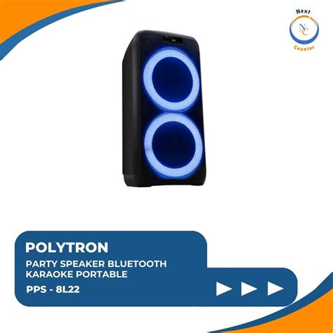 Jual POLYTRON PARTY SPEAKER BLUETOOTH KARAOKE PORTABLE WIRELESS PPS