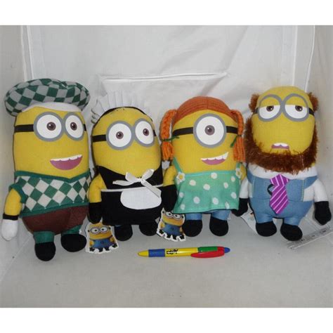 Plush 25cm MINION DRESSED from DESPICABLE ME 2 Original - Apecollection