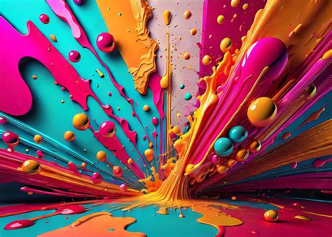 Blobs Of Paint Wallpaper New Generative Ai Vector Background Blobs Of