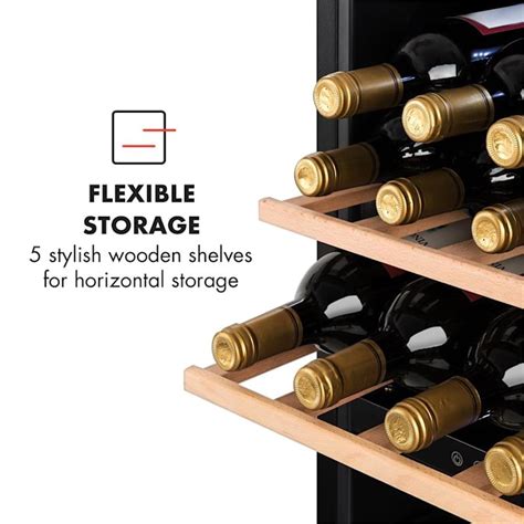 Klarstein Barossa Duo Wine Fridge Set Zones Bottles Wine