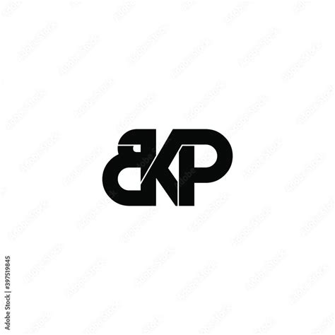 Bkp Letter Original Monogram Logo Design Stock Vector Adobe Stock