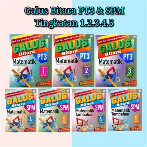 Sbook Buku Latihan Sasbadi Galus Bitara PT3 SPM Matematik