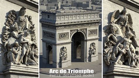 Arc De Triomphe Paris D Model Cgtrader