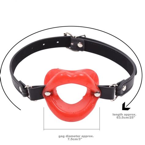 Bondage Mouth Gag Leather Head Harness Bdsm Gear Ball Gags Force Mouth Open