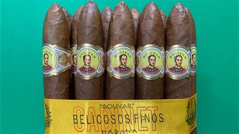 Cuban Cigar Bolivar Belicosos Finos Slb Bbf Box Of Unboxing