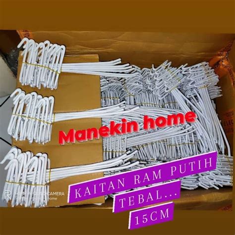 Jual Kaitan Cantolan Ram Putih 15cm Tebal 3mm Shopee Indonesia