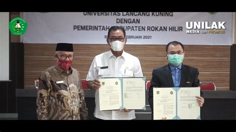 Sinergi Majukan Pendidikan Di Riau Unilak Dan Pemkab Rohil Lakukan