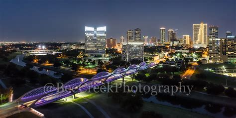 Twilight Fort Worth Skyline Pano