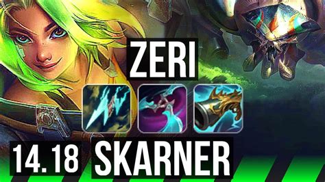 Zeri Vs Skarner Jgl Quadra Legendary Euw Master