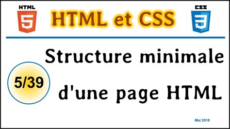 Structure Minimale D Une Page Html Chts Youtube