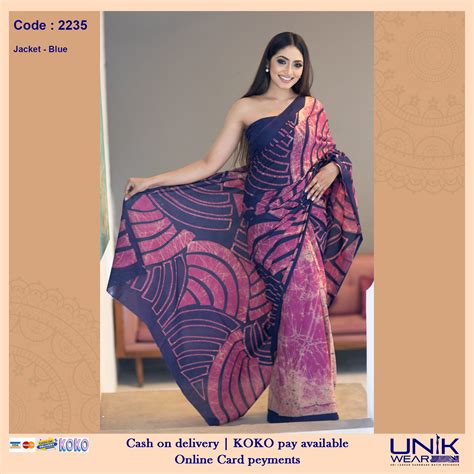 Sri Lankan Finest Batik Sarees Unikwearlk