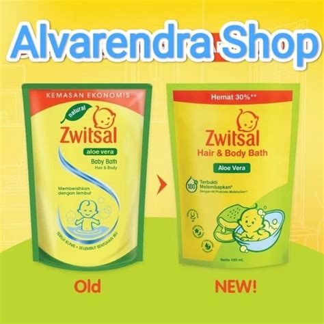 Jual Zwitsal Natural Aloe Vera Baby Bath 2 In 1 Hair Body 400 Ml