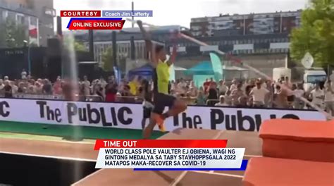 World Class Pole Vaulter EJ Obiena Wagi Ng Gintong Medalya Sa Taby