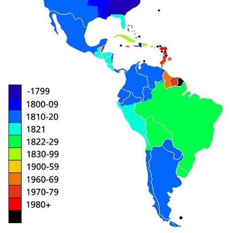 Fechas De Independencia De Los Pa Ses De Am Rica Latina Saber Es Pr Ctico