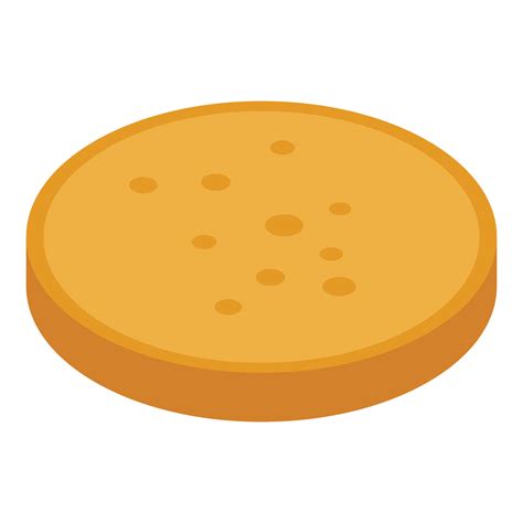 Middle Burger Bun Icon Isometric Style 15377702 Vector Art At Vecteezy