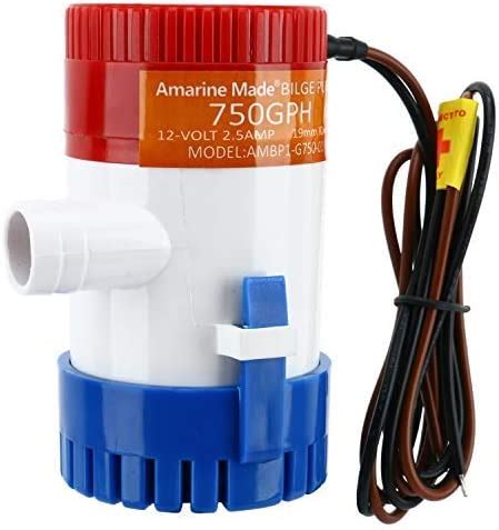 Amarine Made Bilge Pump 12v Boat Pump 750gph Marine Boat Bilge Pumps