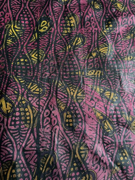 Yards Handmade Batik Nigerian Adire African Fabric Tie Etsy