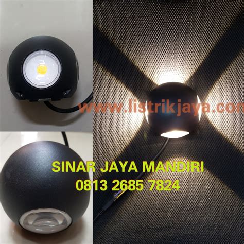 Jual Lampu Dinding Led Bulat 4 Arah 12w Sinar Jaya Mandiri