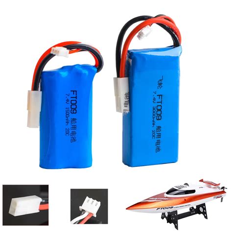 1 2 Pcs RC Lipo Battery 7 4V 1500mAh 3000mah Lion 18650 Battery For