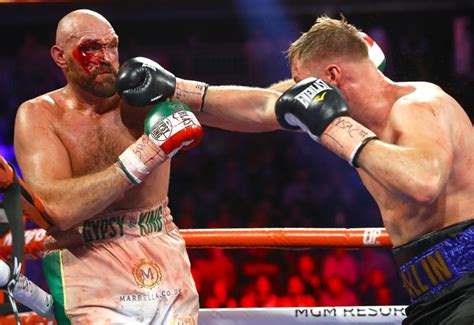 Photos: Tyson Fury Suffers Severe Cut, Decisions Otto Wallin