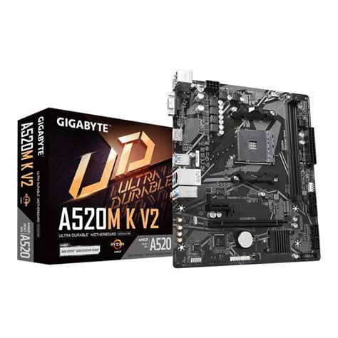 MAINBOARD เมนบอรด GIGABYTE A520M K V2 REV 1 0 DDR4 SOCKET AM4